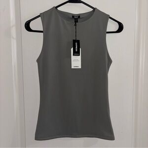 Express Gray Sleeveless Tank Top